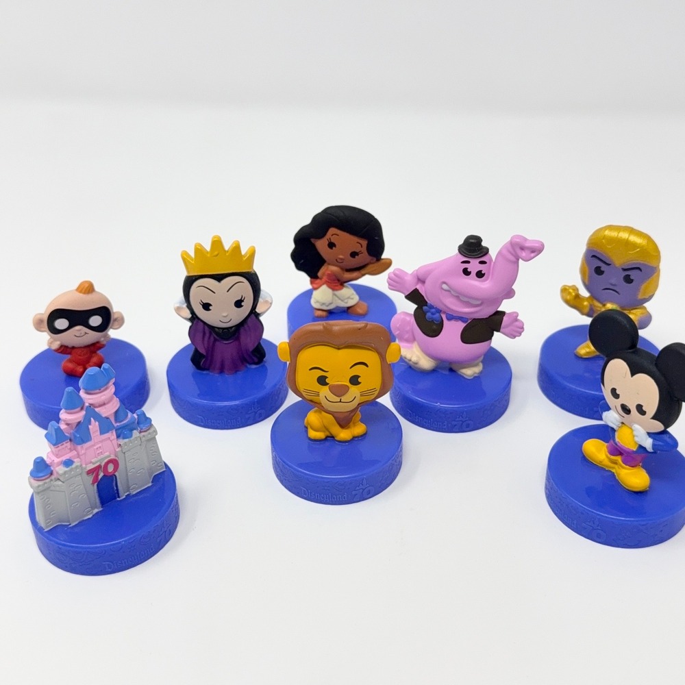 McDonalds Disneyland 70th Anniversary Happy Meal Toy‎ Lot 8 Pieces Mickey Castle
